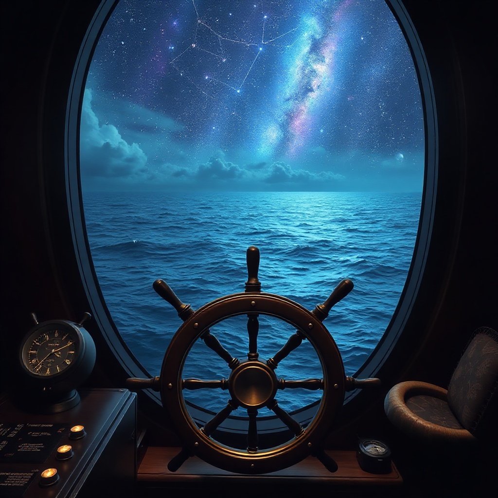 Captain bridge view